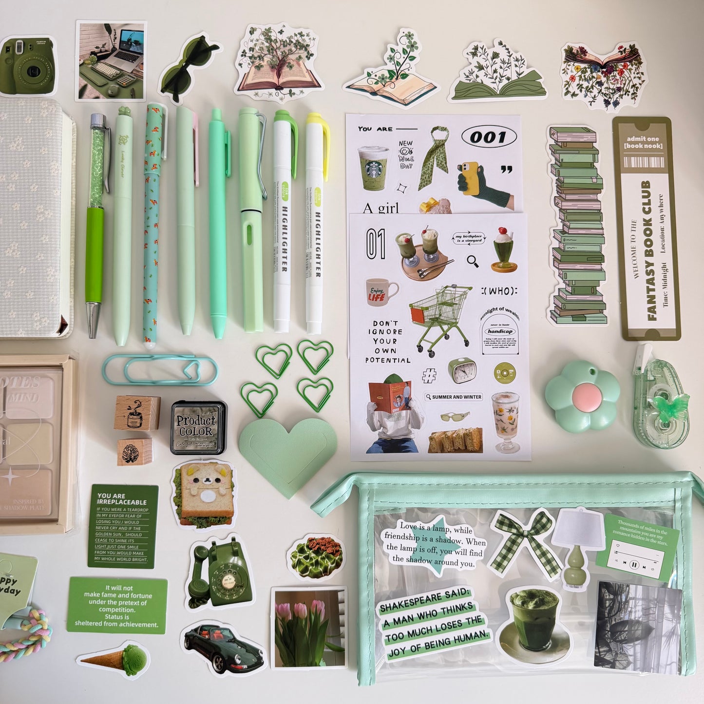 Soft Green Bookish Bundle