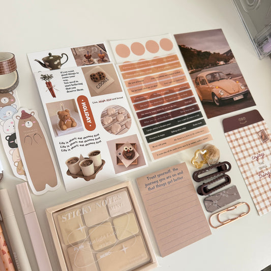Cozy Coffee Stationery Set