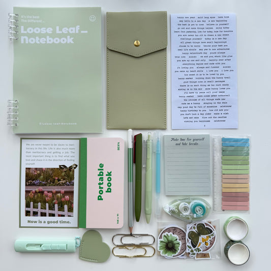 Green Aesthetic Stationery Kit