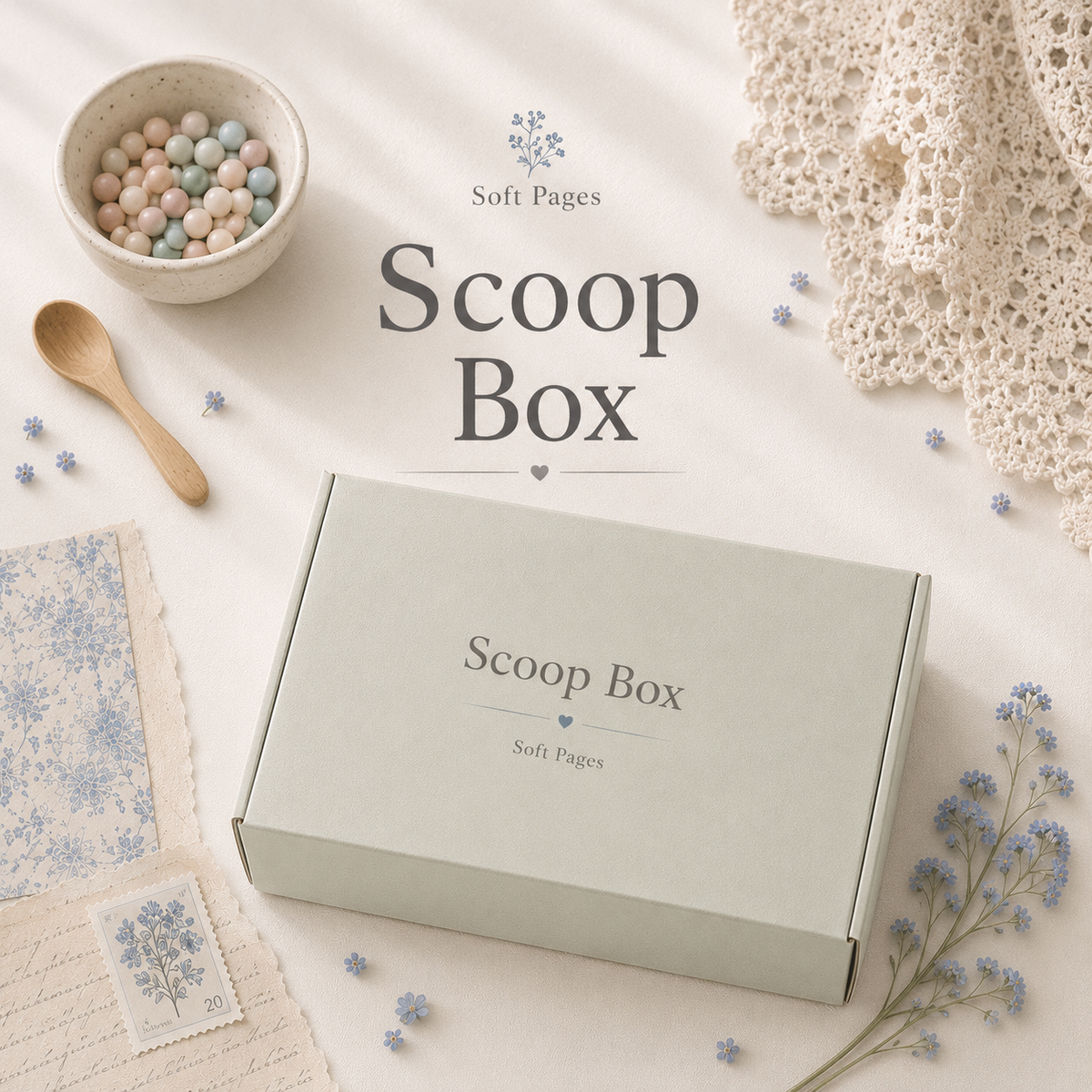Scoop Box – Scrapbooking & Journaling Mystery Box