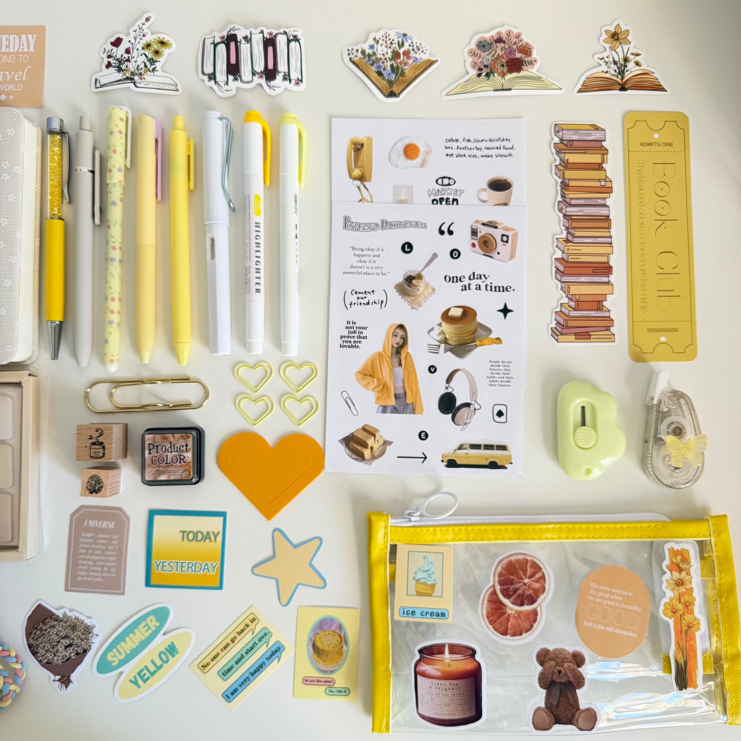Soft Yellow Bookish Bundle
