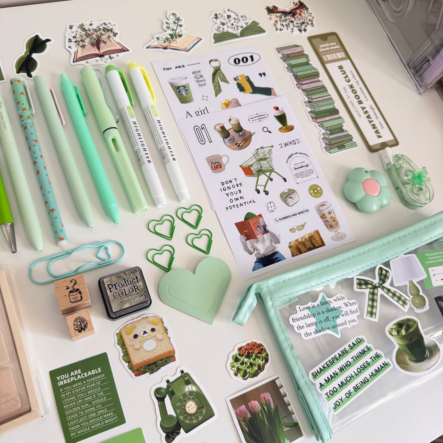 Soft Green Bookish Bundle