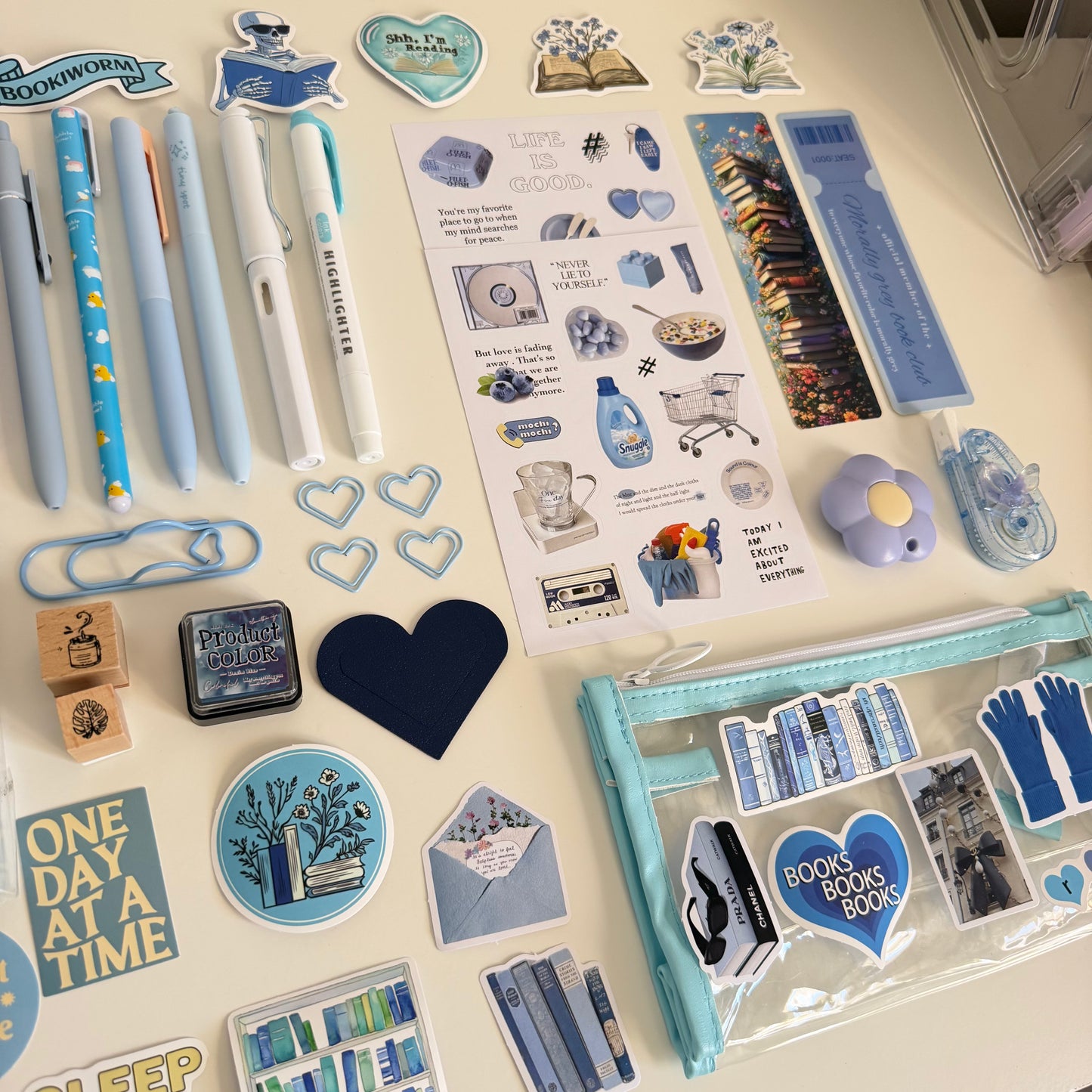 Soft Blue Bookish Bundle