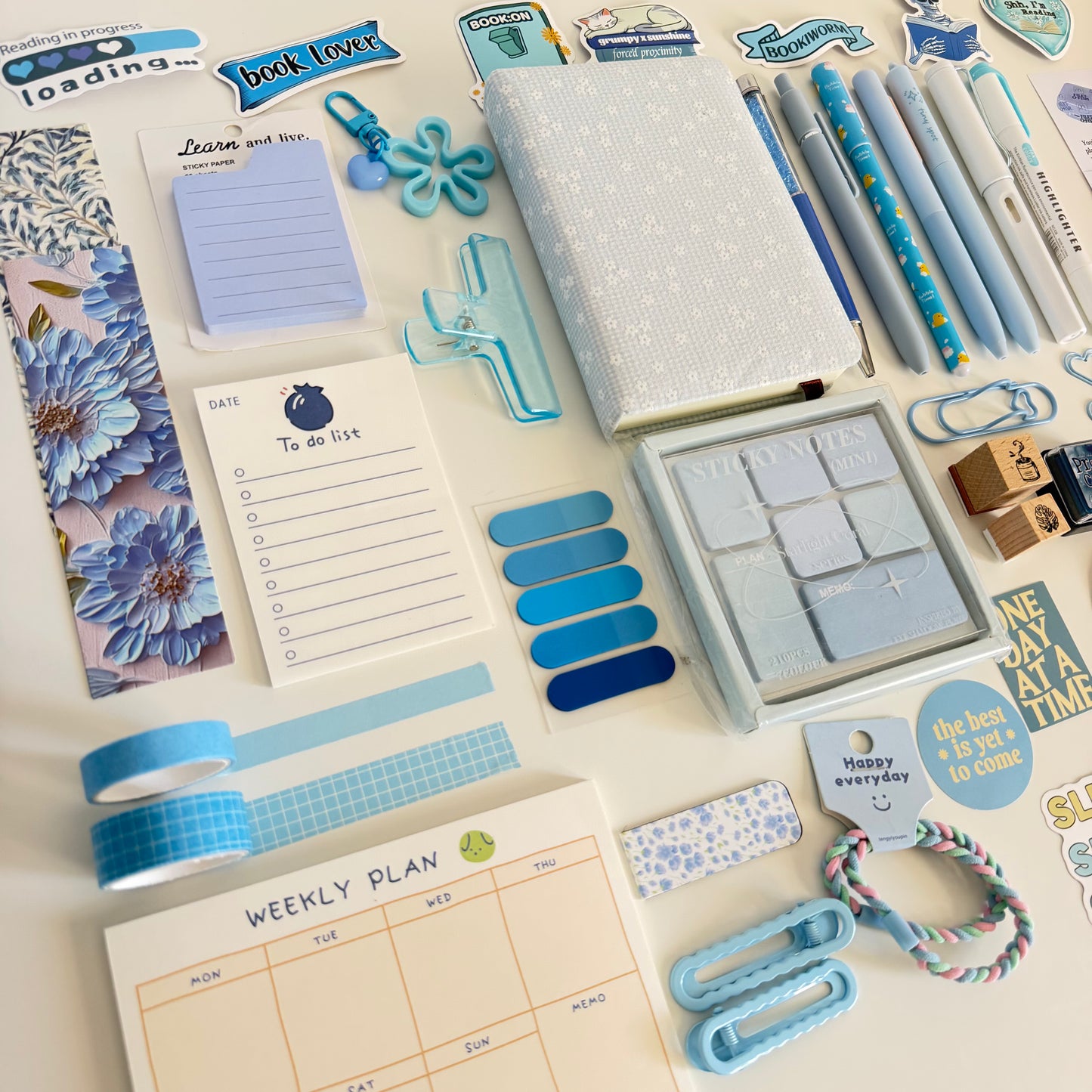 Soft Blue Bookish Bundle