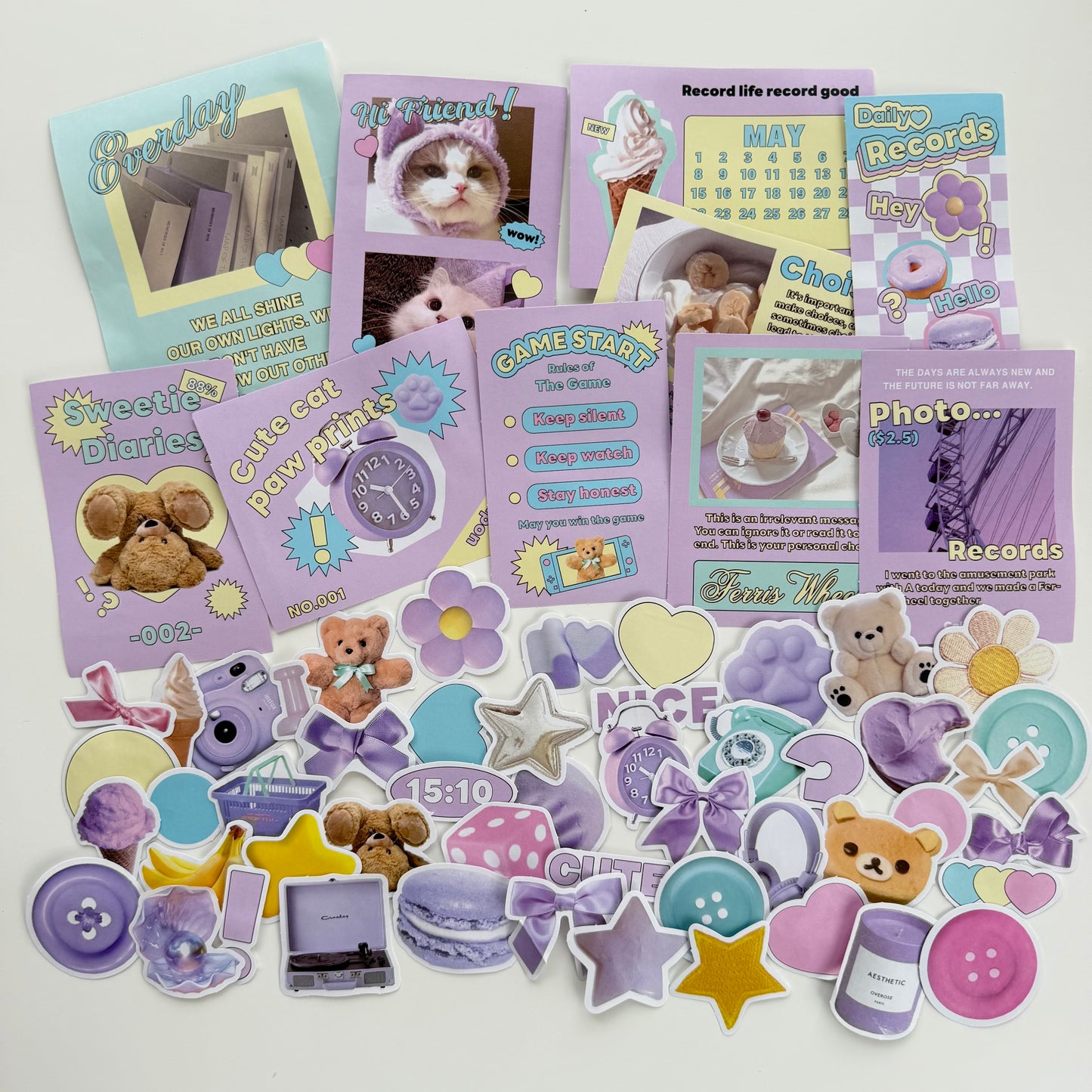 60pcs Cute Sticker Pack