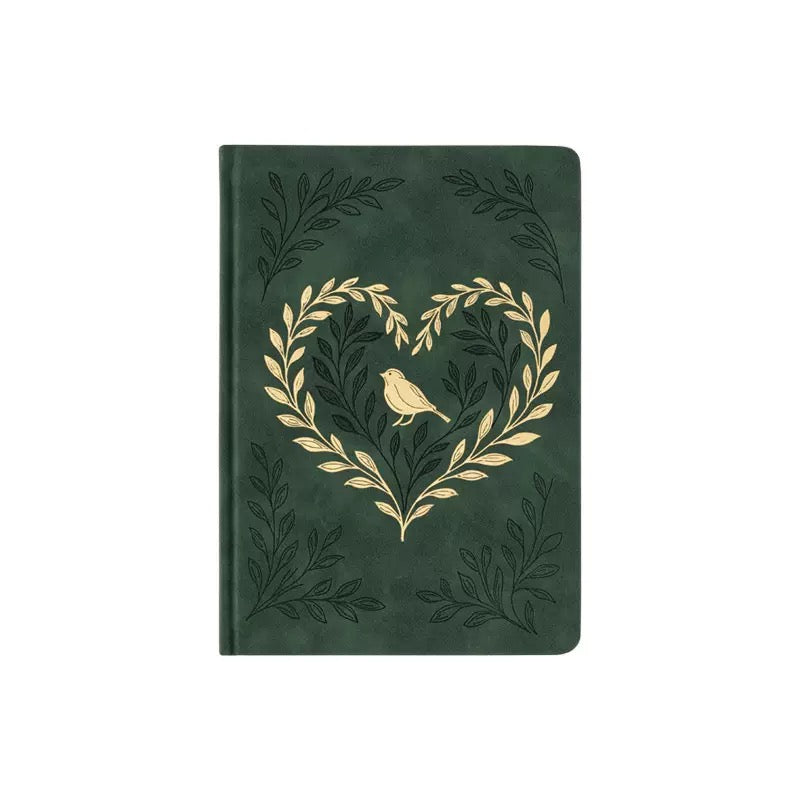 A5 Floral & Bird Journal Notebook – 5mm Dot Grid, 192 Pages