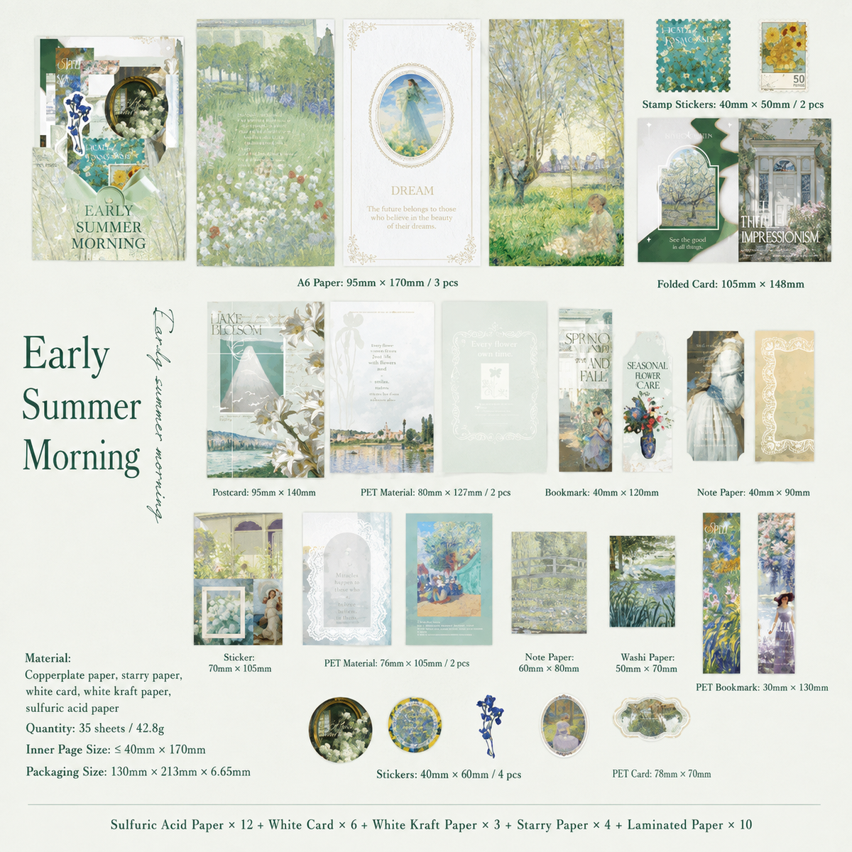 Vintage Ephemera Paper Pack – 35 Sheets for Scrapbooking & Journaling