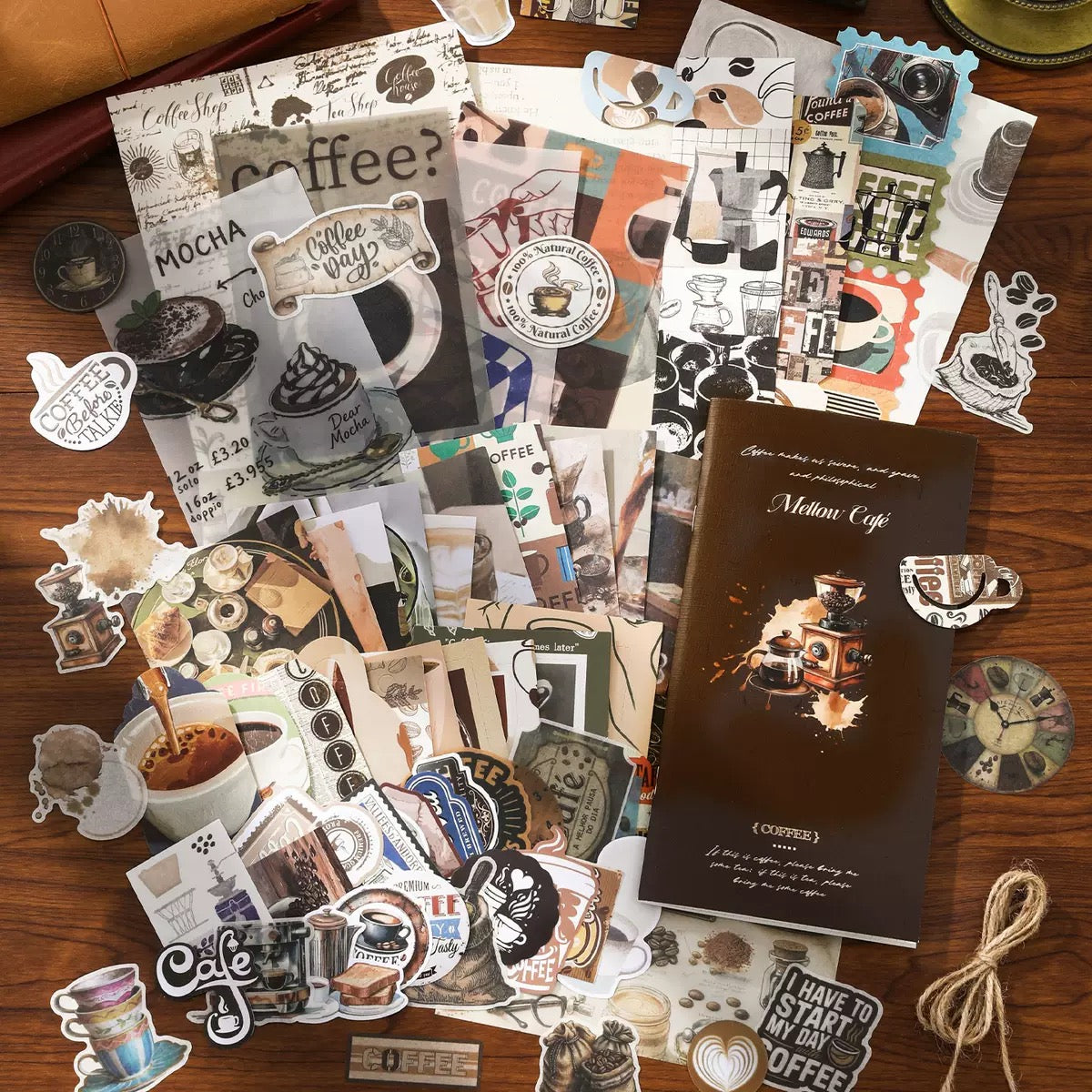 Scrapbooking Material Pack – Time Silhouette Series