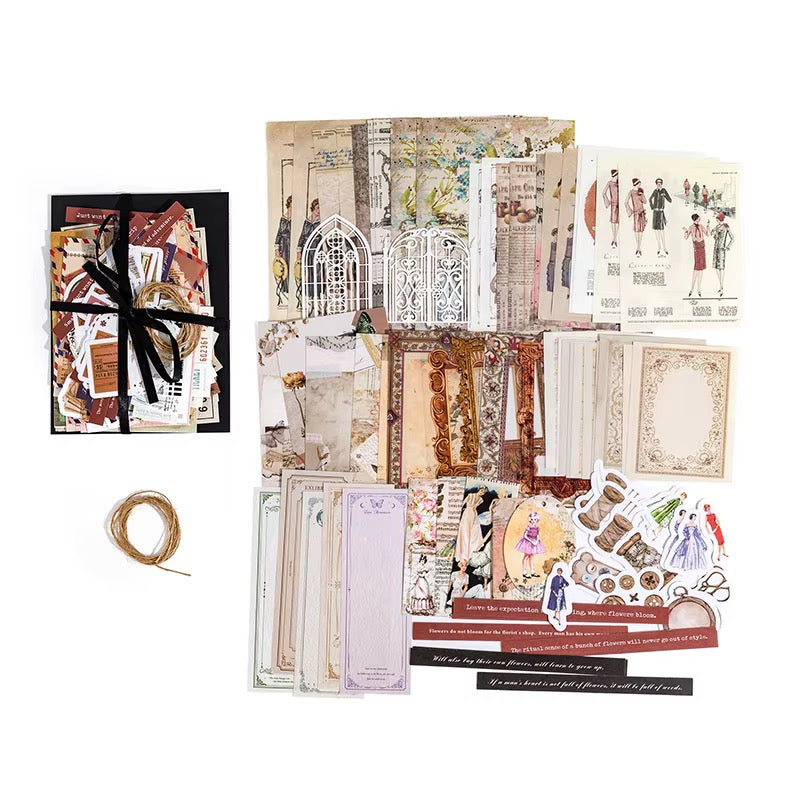 Vintage Junk Journal Ephemera | Scrapbooking Paper Pack
