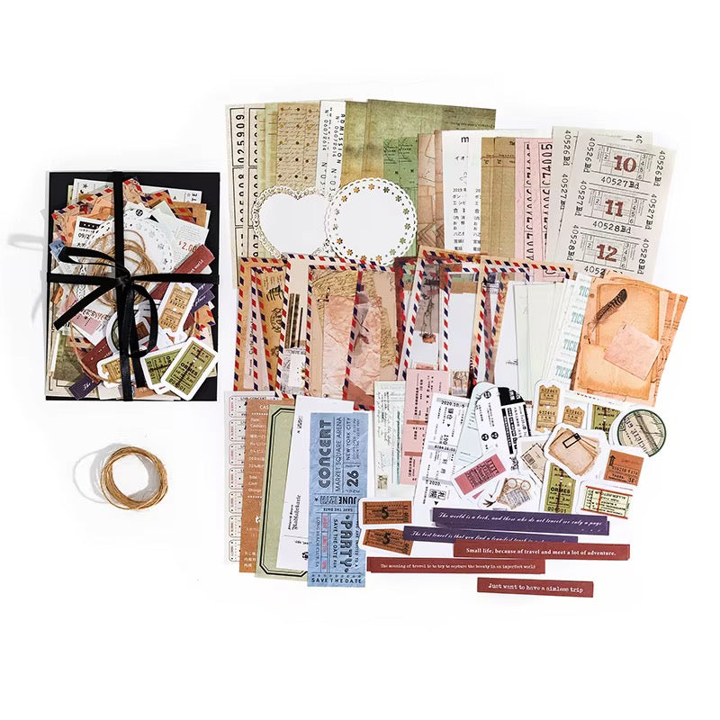 Vintage Junk Journal Ephemera | Scrapbooking Paper Pack