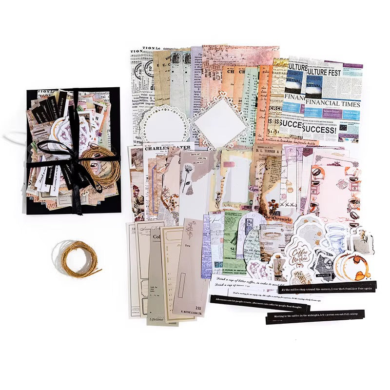 Vintage Junk Journal Ephemera | Scrapbooking Paper Pack