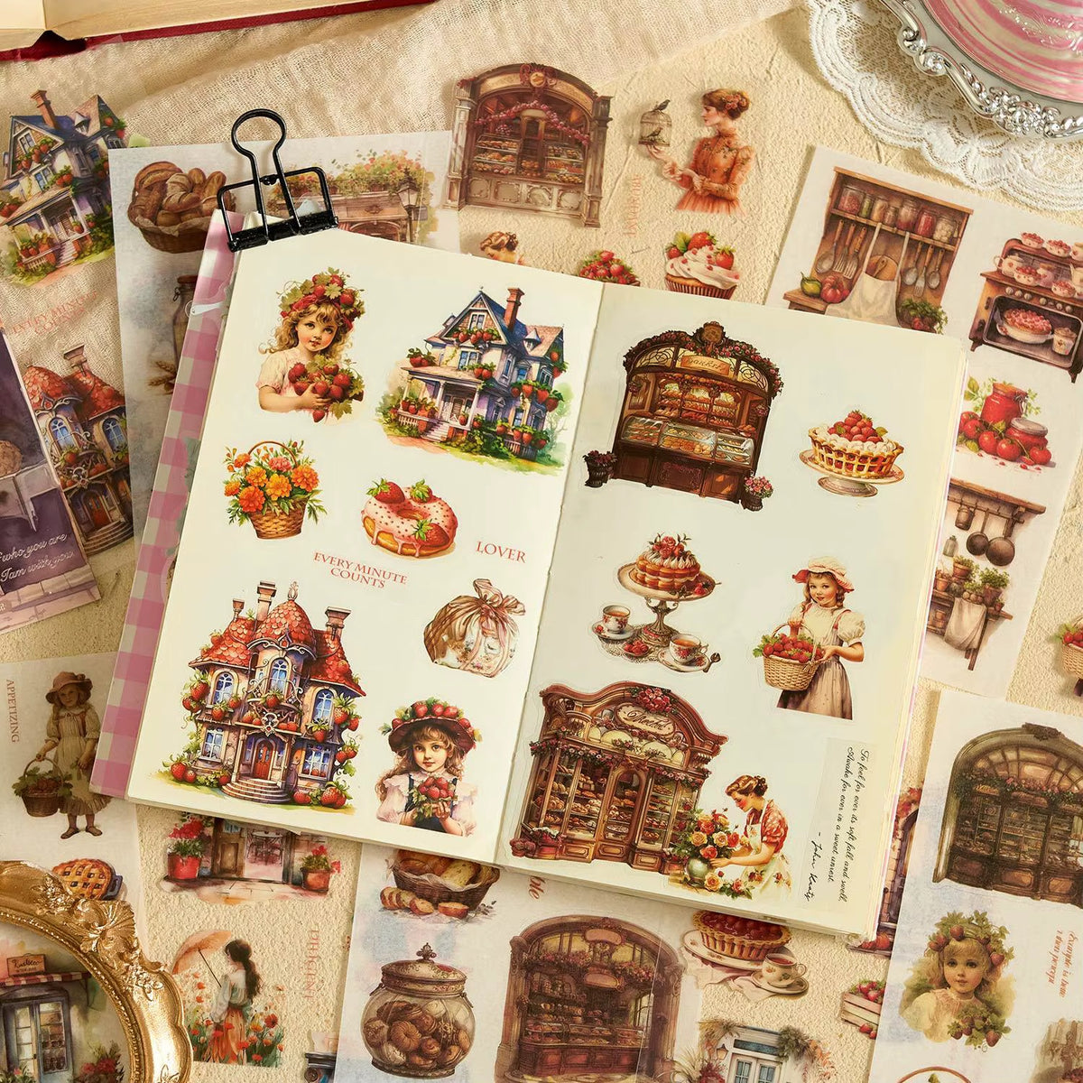 PET Paper Stickers for Scrapbooking & Journaling | Vintage Aesthetic