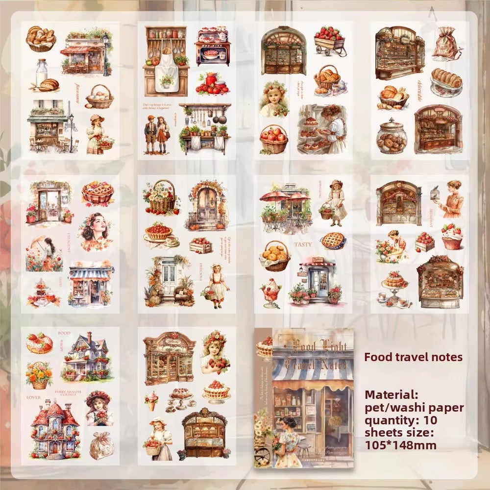 PET Paper Stickers for Scrapbooking & Journaling | Vintage Aesthetic
