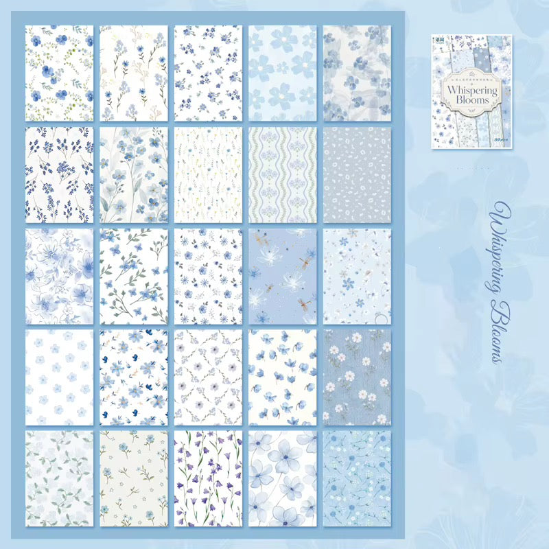 Floral Scrapbook Paper Pack – Vintage Botanical Paper for Junk Journaling